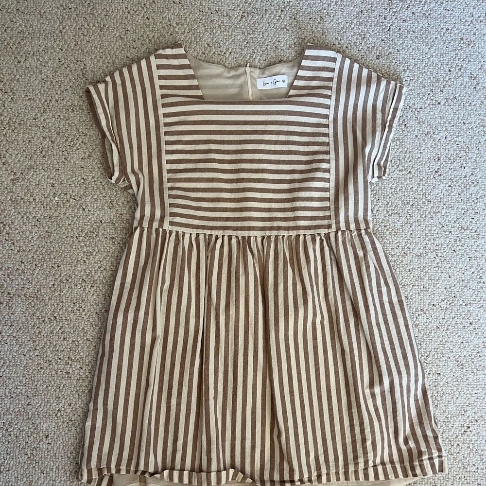 LUCA + GRAE Cream/Terracotta Mini Dress